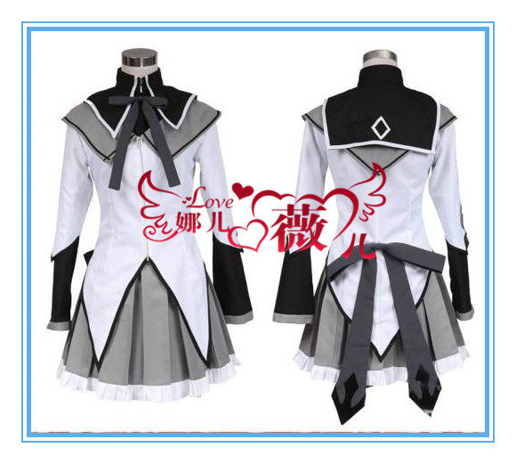 cosplay magic teenage girl little round Xiaomei firework black long straight combat condos cos
