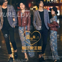 2019 exhibition new movie themed costumes outfits Exterior View Brigade Filming Wedding photography Street Personality Leather Clothing Photo Clothing