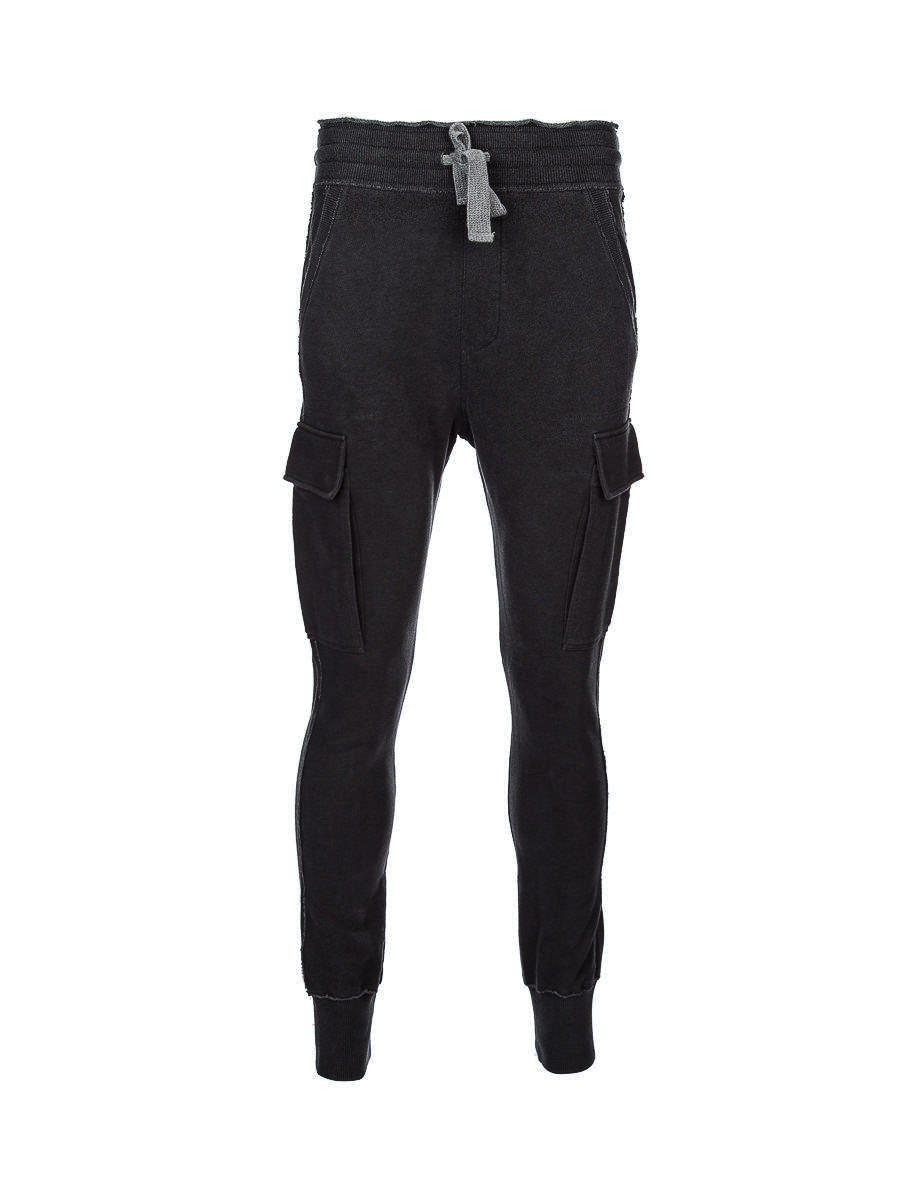 Dolce&Gabbana 黑色抽绳工装裤