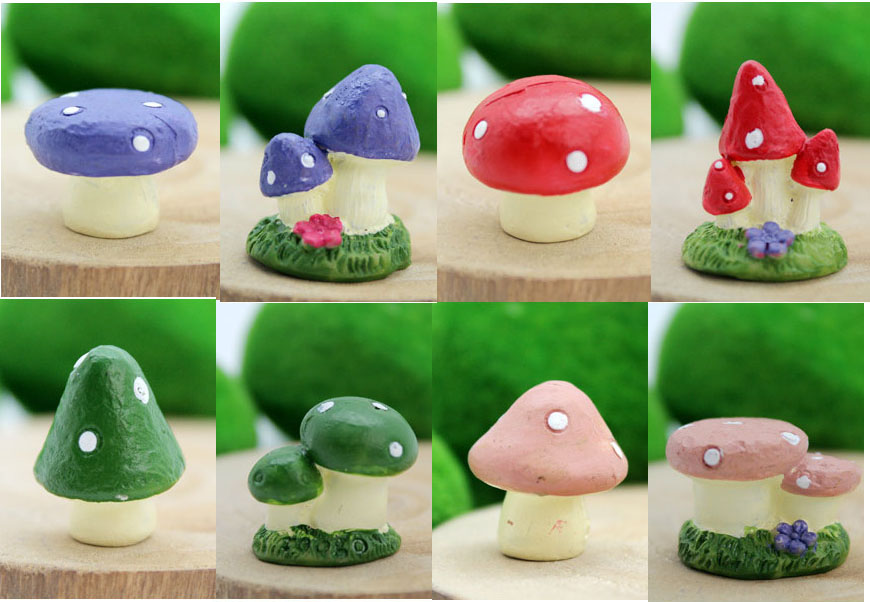 zakka grocery mushrooms Cute mini gardening creative shooting props Birthday gift meaty ornaments