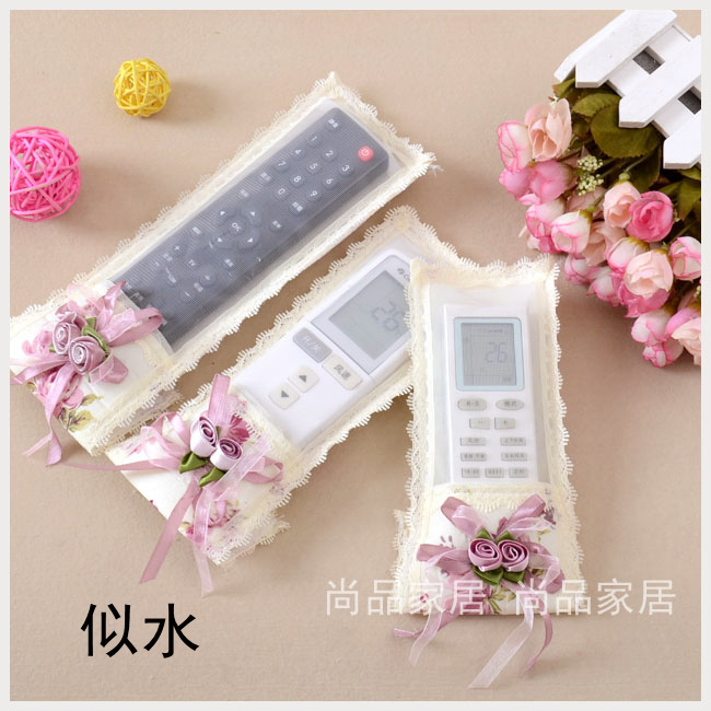 Full 3 lace remote control sleeve Field cloth art remote control sleeve TV remote control remote control cover
