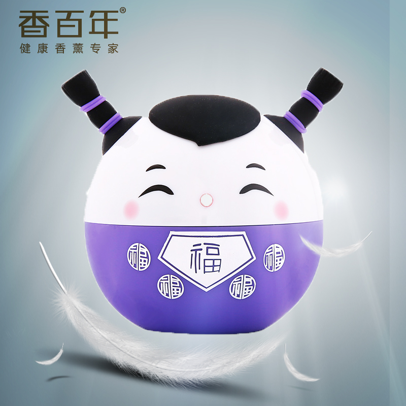 香百年汽车香膏 座式香膏创意车载固体香膏可爱 车用摆件卡通饰品