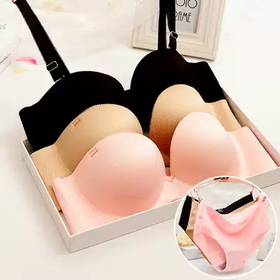 Brushed Adam's hand has a steel ring underwear set one piece of comfort and no trace 1 2 cups gather explosive underwear