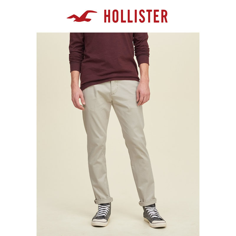 Hollister 瘦腿卡其裤，带有拉链前襟 男 112984