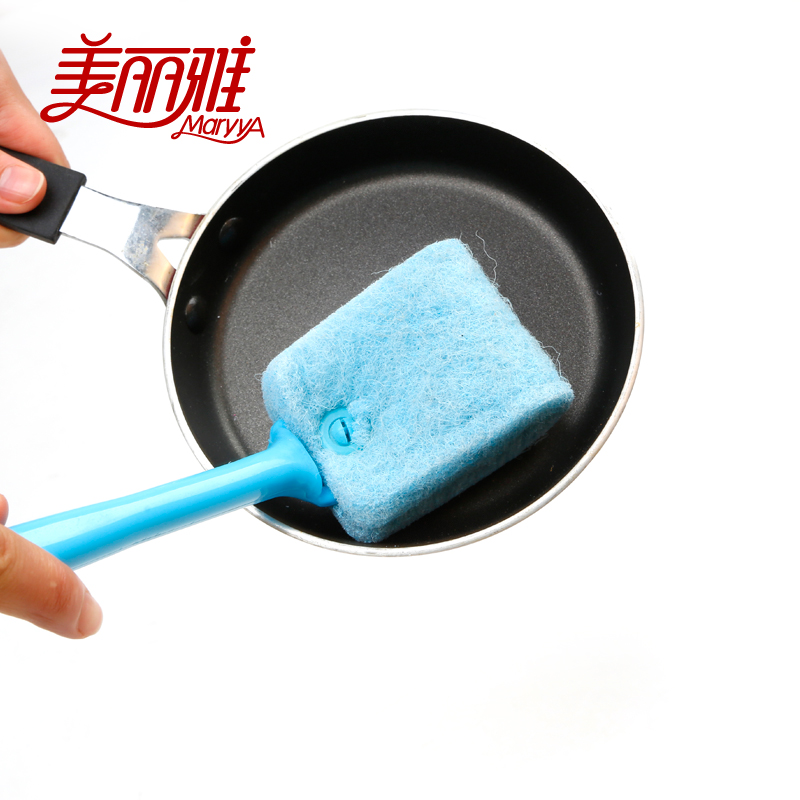 Beautiful Ylaring Colorful Pan Brush Multipurpose Cleaning Brush Kitchen Decontamination Brush Long Handle Dishwashing Brush Color Random