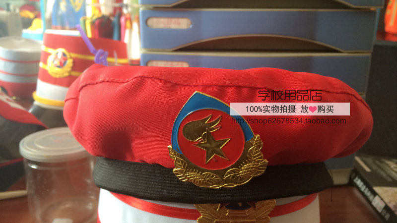 Dance Cap Music Team Cap Beret Little Red Riding Hood Children's Navy Hat Toddler Performance Hat