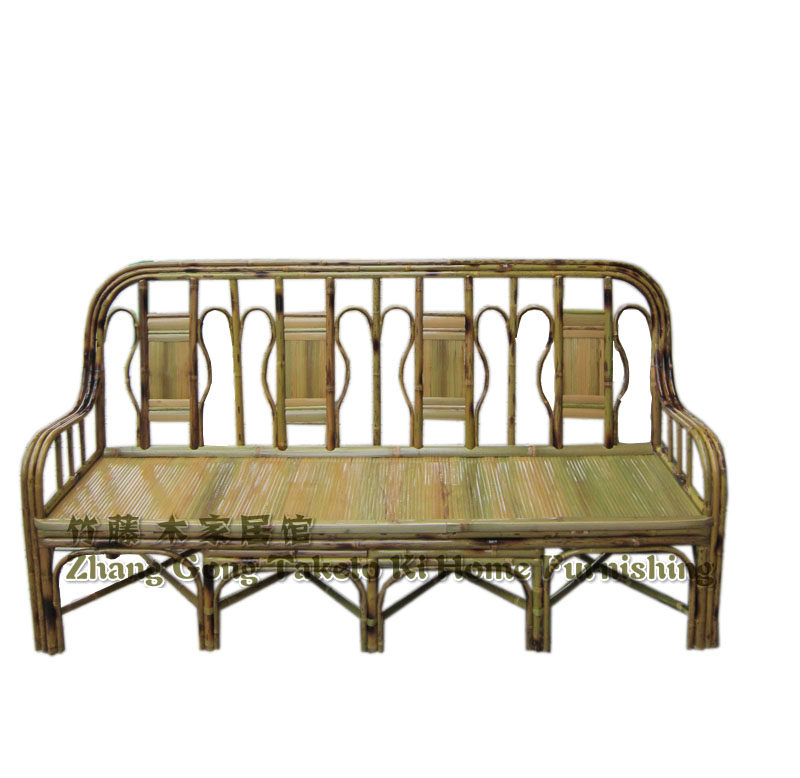 Bamboo Furniture Bamboo Sofa Chair 4 Chairs Ming and Qing Court Bamboo Four-Seat Sofa Living Room Balcony Office Sofa Chair