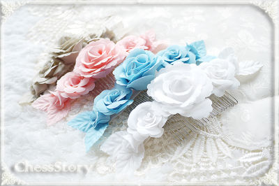 【 Rose Courtyard 】 Four-color classic hair comb