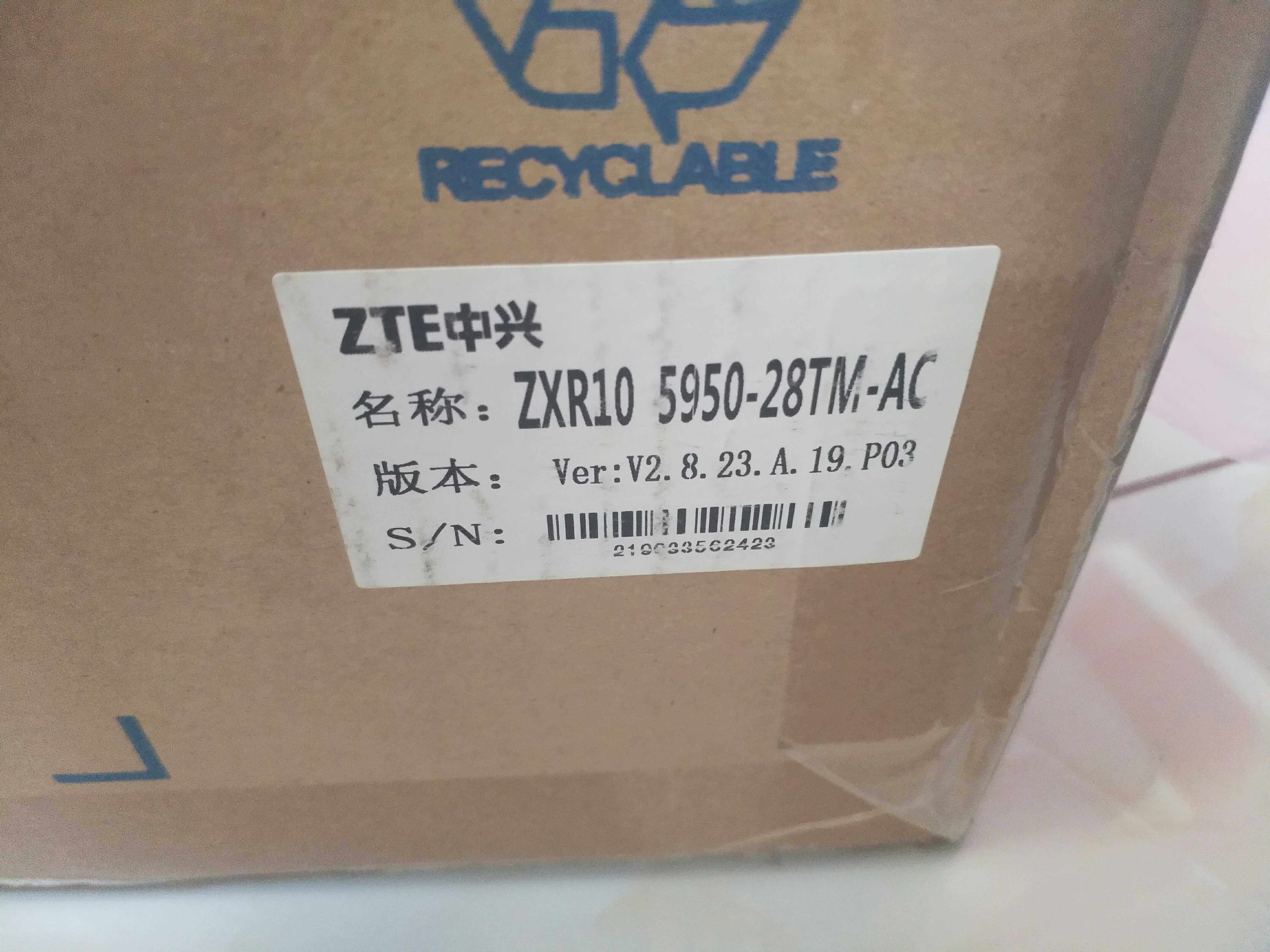 Sell the new original package ZTE Gigabit Routing Switch ZXR10 5950-28MT-AC