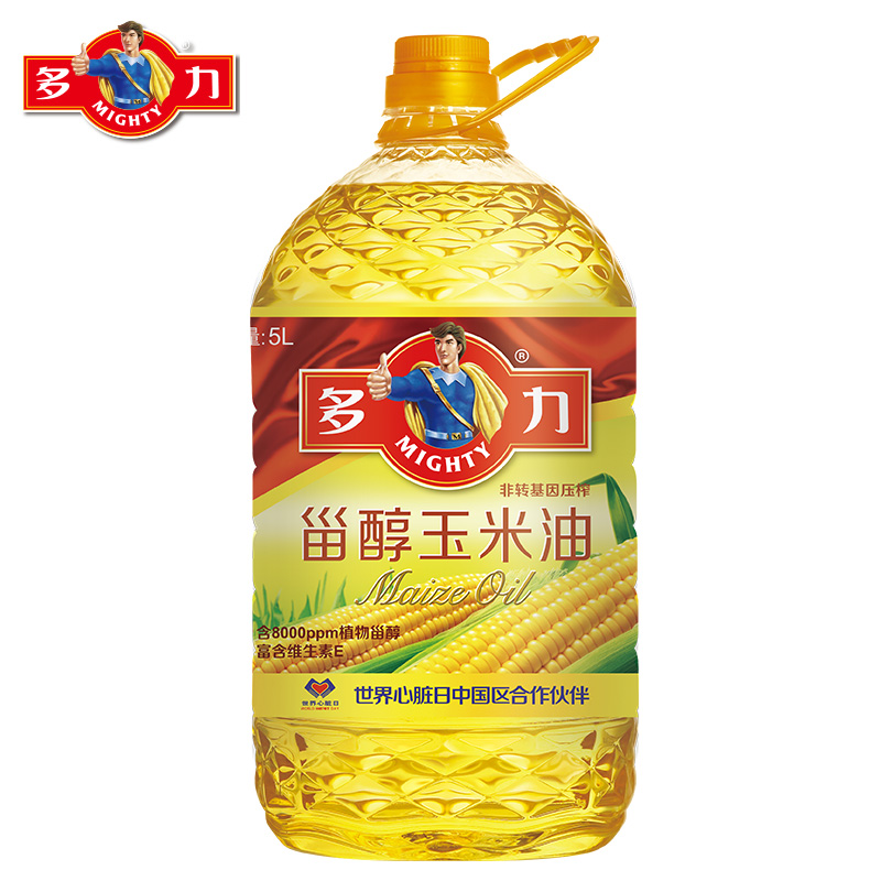 【天猫超市】多力非转基因植物甾醇玉米油5L/桶