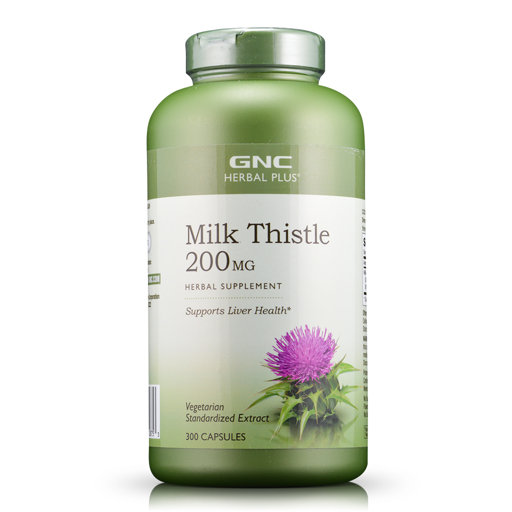 美国直邮 GNC 水飞蓟素精华奶蓟精华胶囊 200mg 300粒 奶蓟草