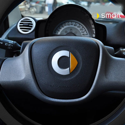 Mercedes Smart car Reflective decorative Stickers Elf Steering wheel color change stickers Car stickers