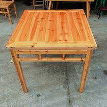 Ming and Qing antique simple home furniture restaurant dining table Chinese small square table square table square eight fairy table dining table solid wood table