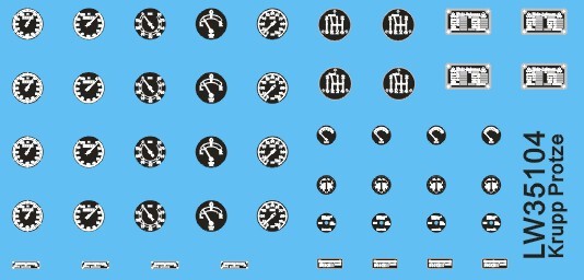 Am-Works Lw35104 1/35 Kengoster Truck Dashboard/Engine Sticker