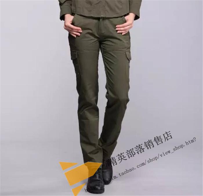 ELITE TRIBE ELITE TRIBE WCK-5692 Women's trousers ARMY green ARMY fans SIMPLE slim cotton fashion