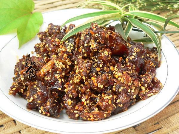 Sichuan Yibin Terrific Lanxiang Spicy Fasting 100g yak Beef Gluten Bar Spicy Beef Jerky Beef Jerky