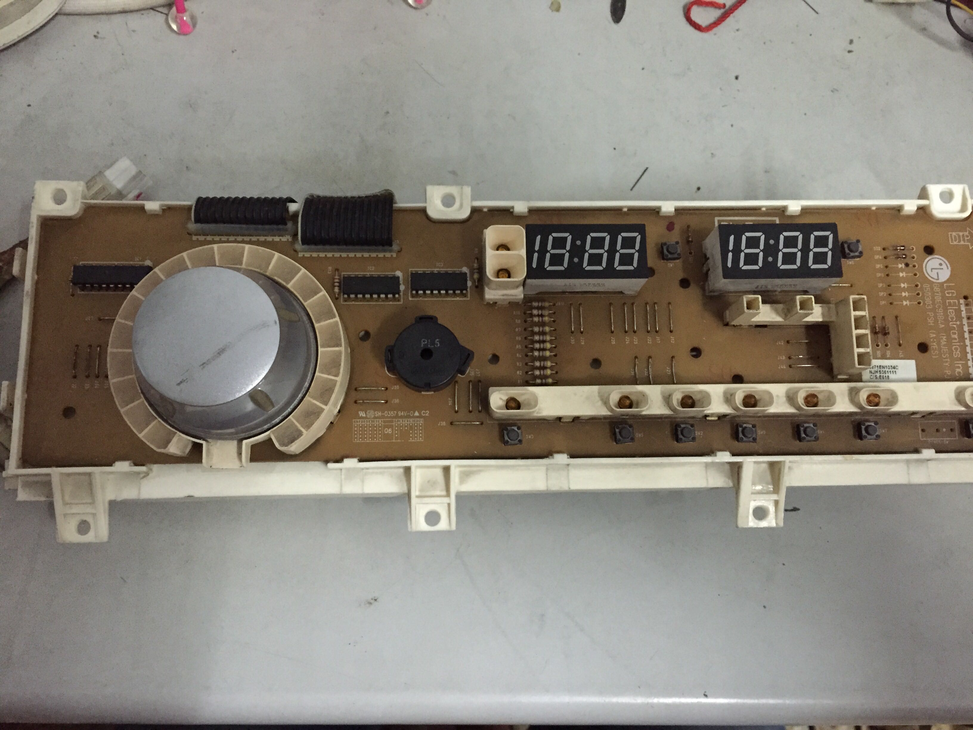 The original LG drum washing machine WD-C12110D host board 6871EN1034C has been tested!