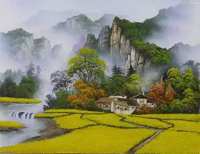 Zhangjiajie sand and stone painting pure handmade sand and gravel production of local characteristics craft works various scenic customs