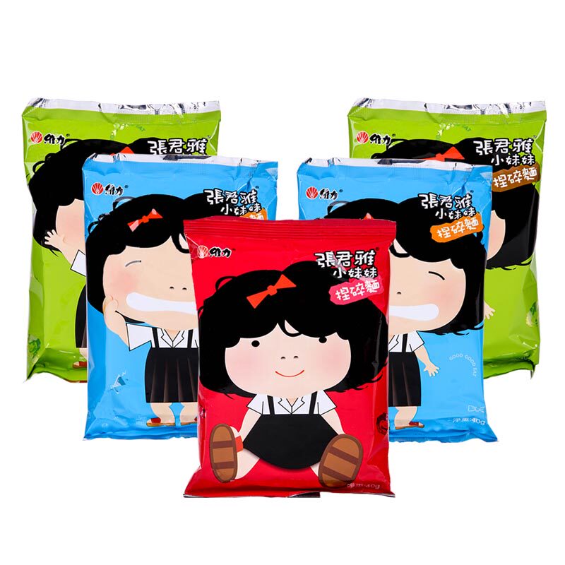 【天猫超市】台湾进口膨化零食品 张君雅小妹妹捏碎点心面干脆40g