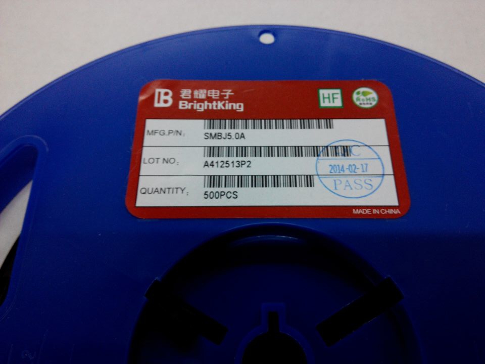 Jun Yao TVS Patches Fleeting Diode SMBJ5 0A smbj5 0a one-way 600W web version print KE