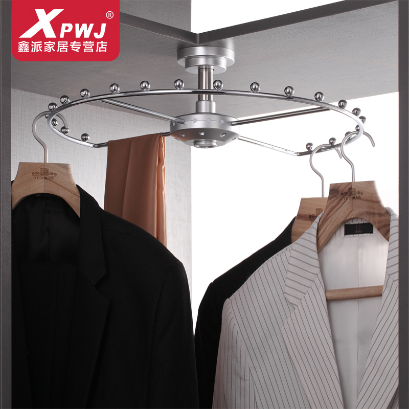 Usd 83 16 Oumo Wardrobe Hardware Rotary Hanger Corner Hanging Oumo Wardrobe Hardware Rotary Hanger Corner Hanging Clothes Hat Room Accessories Drying Rack