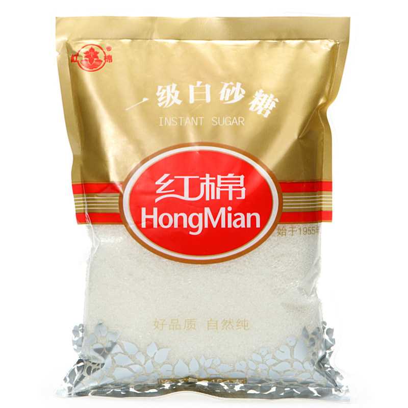 【天猫超市】红棉 一级白砂糖 454g 碳化糖白糖细砂糖粗砂糖