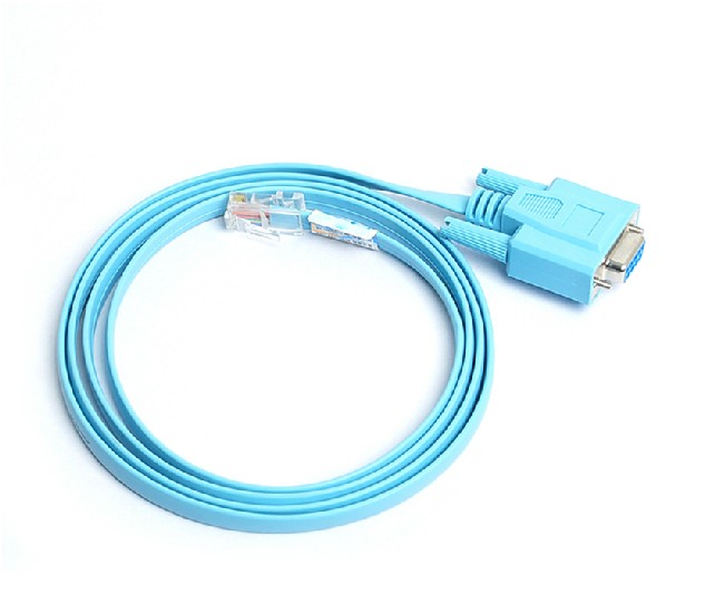 RJ45 Internet interface transfer serial port 9 holes COM port RS232 router switch console configuration line