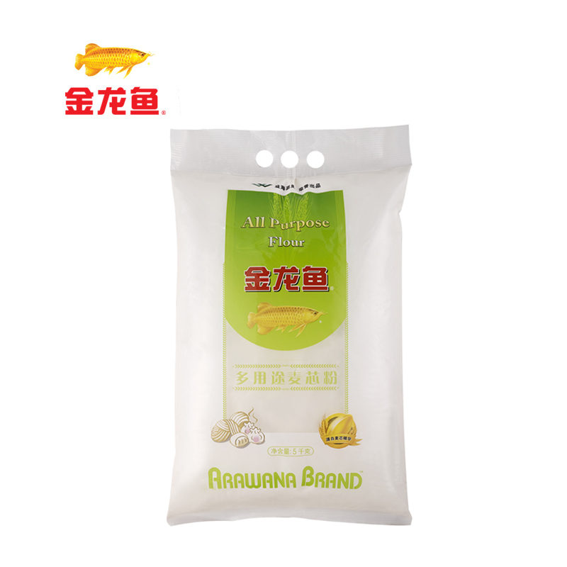 【天猫超市】金龙鱼 多用途麦芯粉5kg 不含增白剂面粉 包子馒头饼