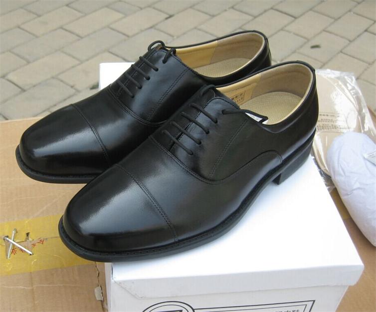 Stock full cowhide tall comfortable gentleman business men's three-joint leather shoes boots