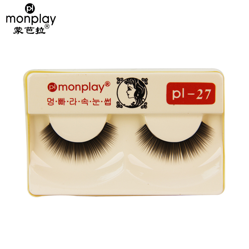 【天猫超市】monplay蒙芭拉浓密炫黑扇形嫁接毛pl-27一对装