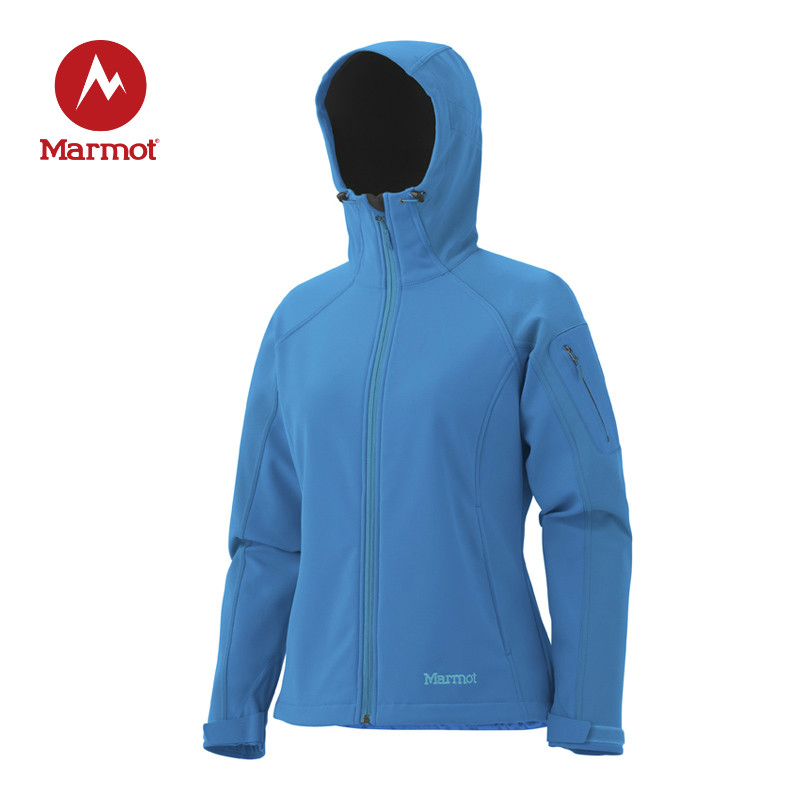 春夏新品 MARMOT/土拨鼠 女款连帽软壳夹克 85130