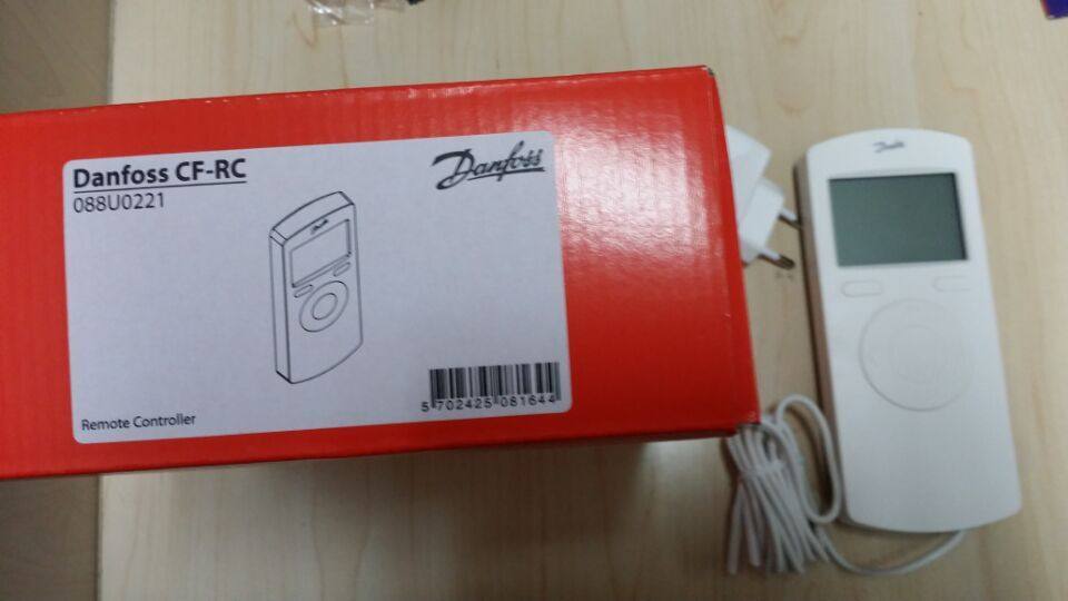 Danfoss imported CF-RC wireless remote control to remotely control each thermostat of the entire system