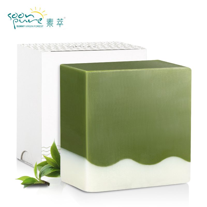 素萃抹茶手工皂100g洁面皂控油洗脸精油皂粉刺香皂补水保湿