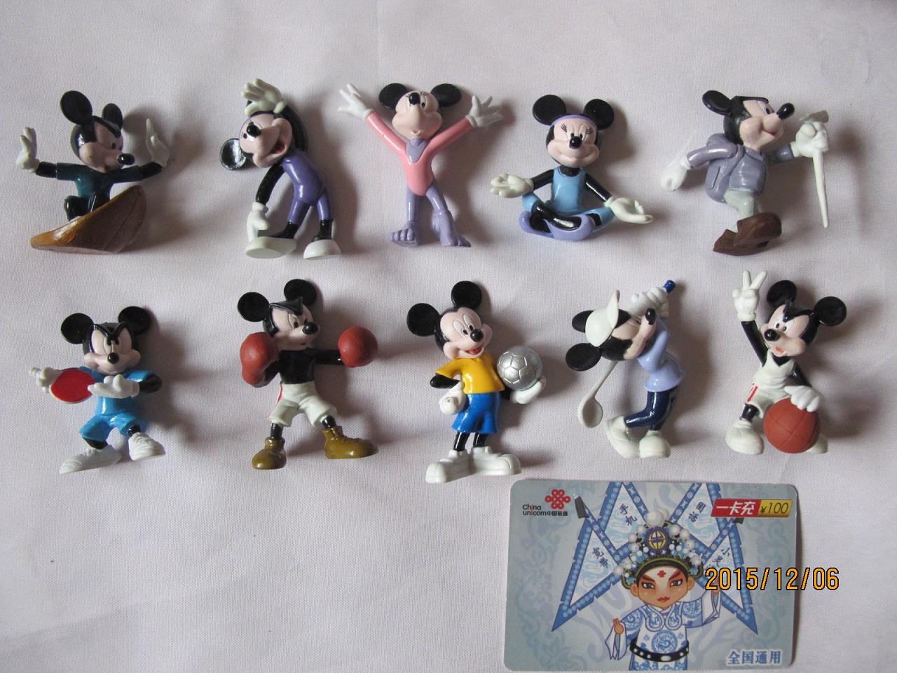 And Road Snow Little Cornetto * Toys 2008 Sports Sports Series Mickey Mouse Set of 10