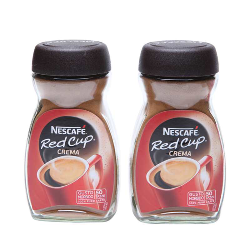 意大利原装进口 Nescaffè 雀巢红杯醇香速溶咖啡100g*2盒