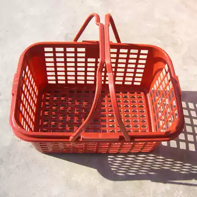 Factory special rectangular bayberry basket strawberry basket 5 kg red plastic portable fruit basket transport basket with lid