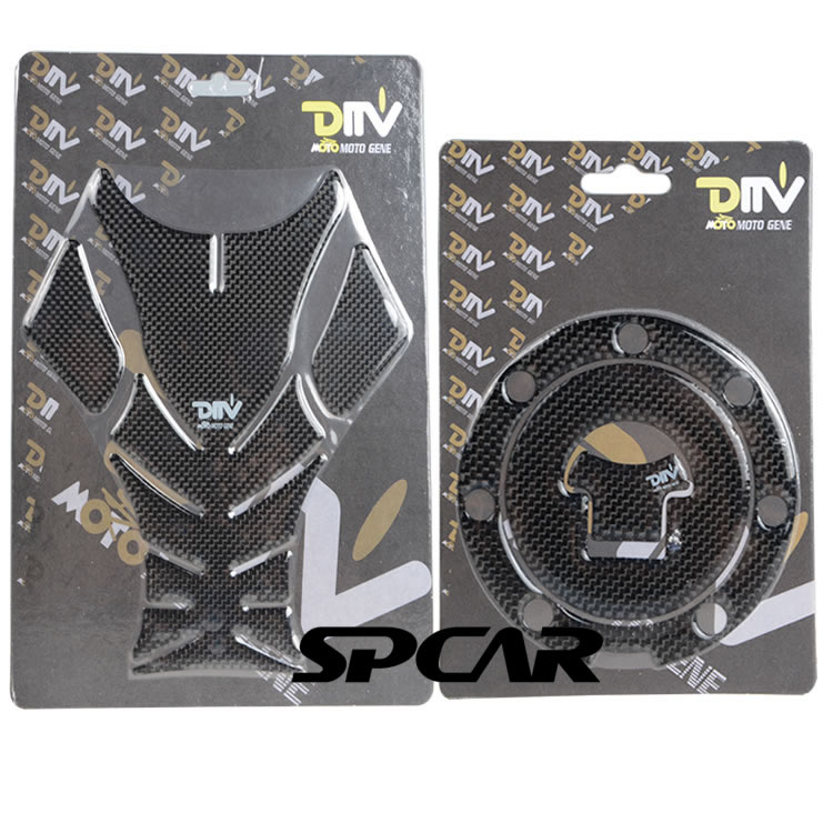 Sports car CB400 VTEC CBR600 CBR1000RR Carbon fiber oil tank cover with flower fish bone stickers