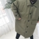 Ở lại nhỏ ~ nam dày trên đầu gối áo dài triều ấm Phiên bản Hàn Quốc của áo khoác cotton công nhân nam rộng
