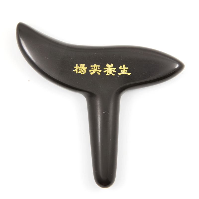 杨奕 杨奕养生 泗滨砭石T型按摩棒  按摩穴位 砭石点穴