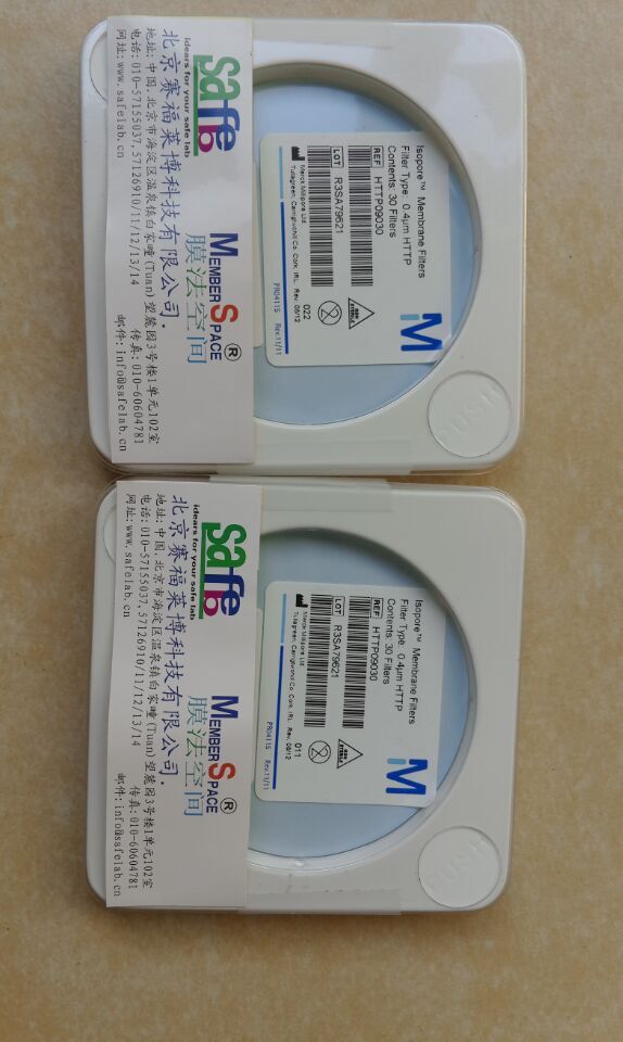 膜法空间90mm Isopore 聚碳酸酯Millipore HTTP09030, 0.4um,现货