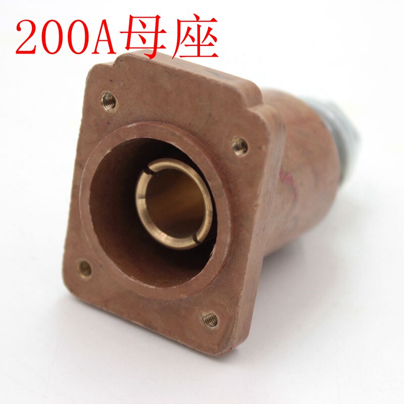 Female seat Female seat 200A Sanchuang bakelite plug High-power plug Glass fiber plug stage plug Silicon box straight-through