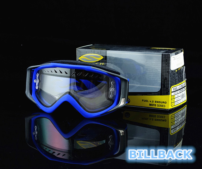 BILLBACK spot] American Smith Smith blue off-road rally locomotive transparent goggles
