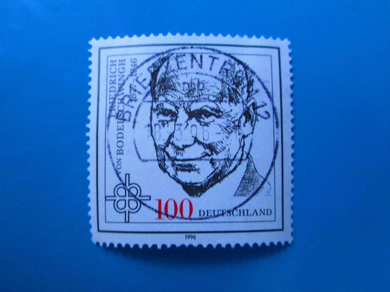 Foreign stamp German 1996 missionary Baudelswinger dies at 50 annual letter pin 1 full