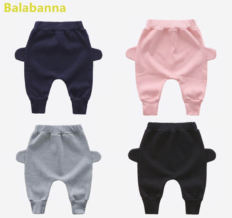Baby cotton plus velvet men's and women's baby cute big PP Harem pants 0-6 months 6-12 months Korean pants
