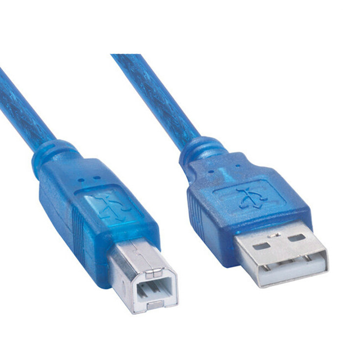  USB 2 0 transparent blue print line with magnetic ring shielded blue translucent square port USB print line-Taobao