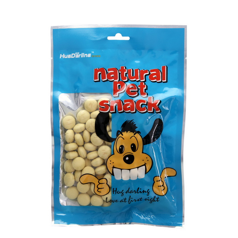 宠物狗零食 哈格 狗饼干蛋黄曲奇小馒头牛奶蛋黄100g 高钙消臭