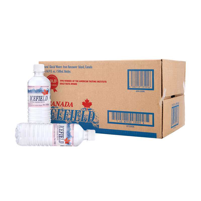 【苏宁易购】加拿大原装进口 爱士威尔天然冰河水 500ML*24