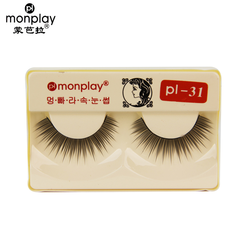 【天猫超市】monplay蒙芭拉自然款纤长型假睫毛pl-31一对装