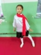 Xiaohe phong cách quần áo trẻ em màu đỏ mận khen ngợi trang phục khiêu vũ trang phục học sinh mặc trang phục hợp xướng ngày đầu năm