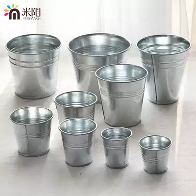 (Miyang)Special iron bucket, iron bucket, mini small iron bucket, iron flower bucket, fleshy flower pot, pastoral flower storage